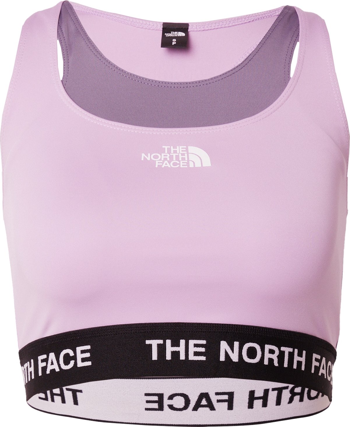 THE NORTH FACE Sportovní podprsenka fialová / černá / bílá