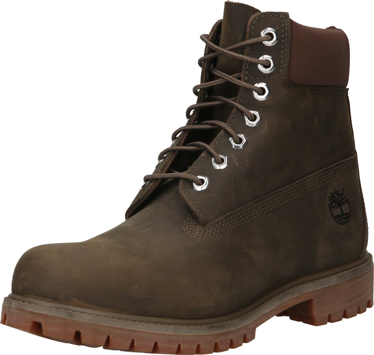 TIMBERLAND Šněrovací boty olivová