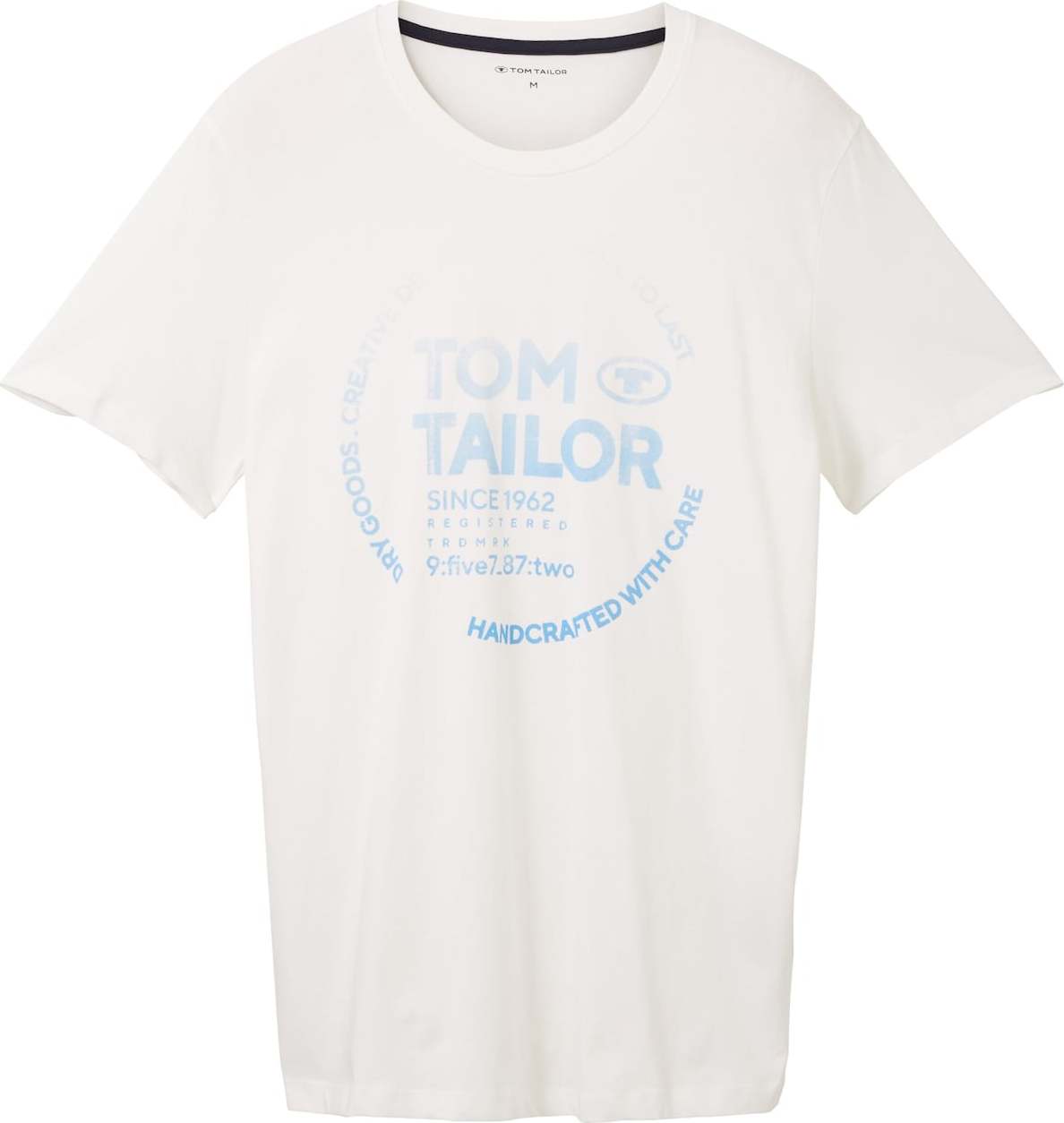 TOM TAILOR Tričko světlemodrá / offwhite