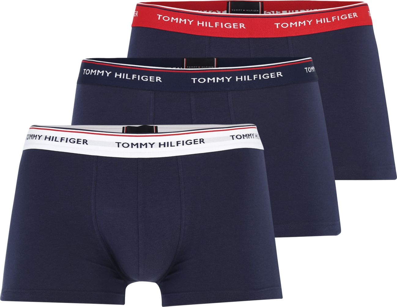 Tommy Hilfiger Underwear Boxerky námořnická modř / světle červená / bílá