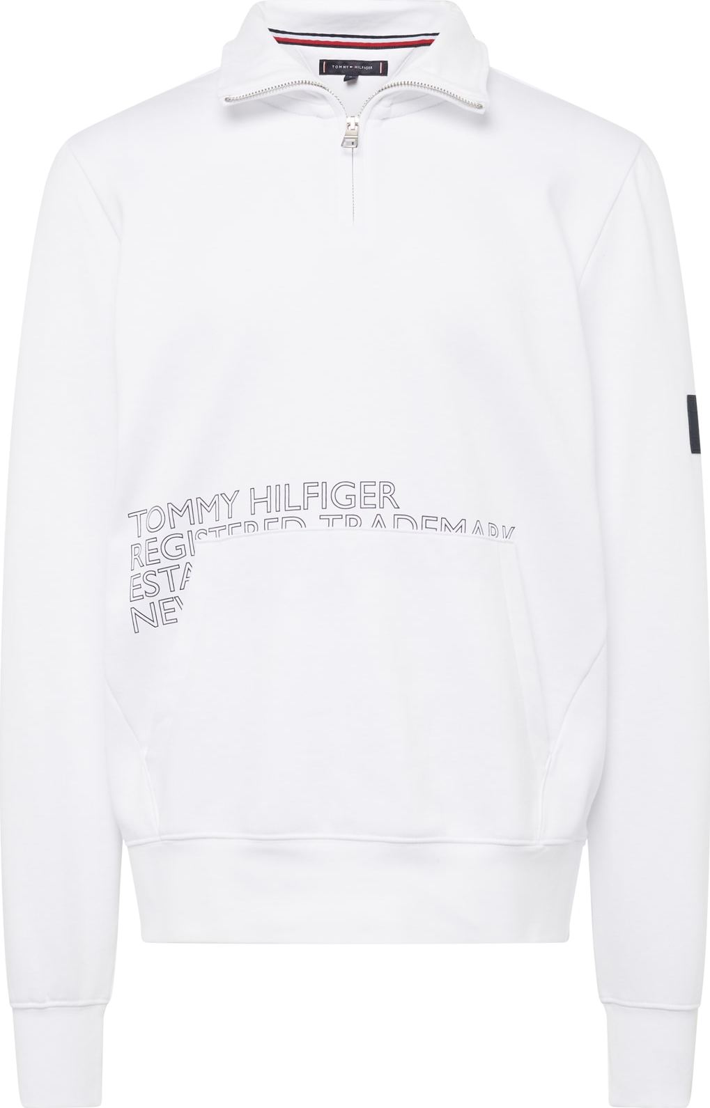 TOMMY HILFIGER Mikina černá / offwhite