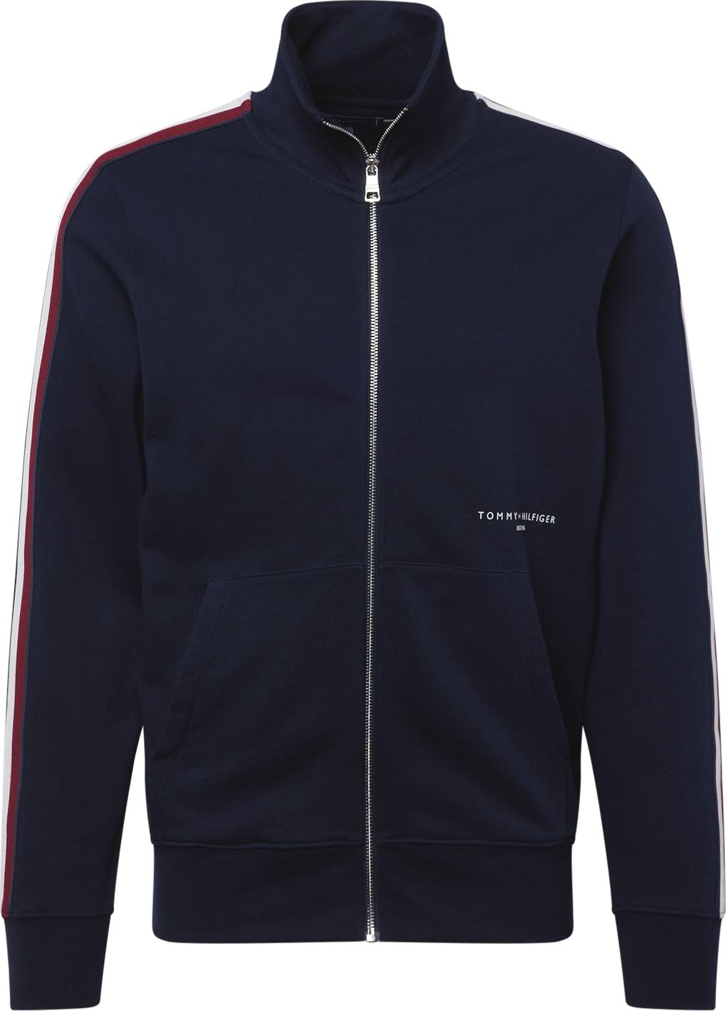 TOMMY HILFIGER Mikina marine modrá / červená / bílá