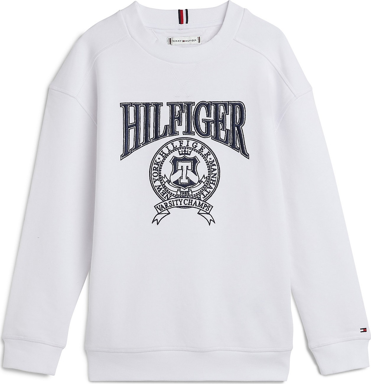 TOMMY HILFIGER Mikina námořnická modř / bílá