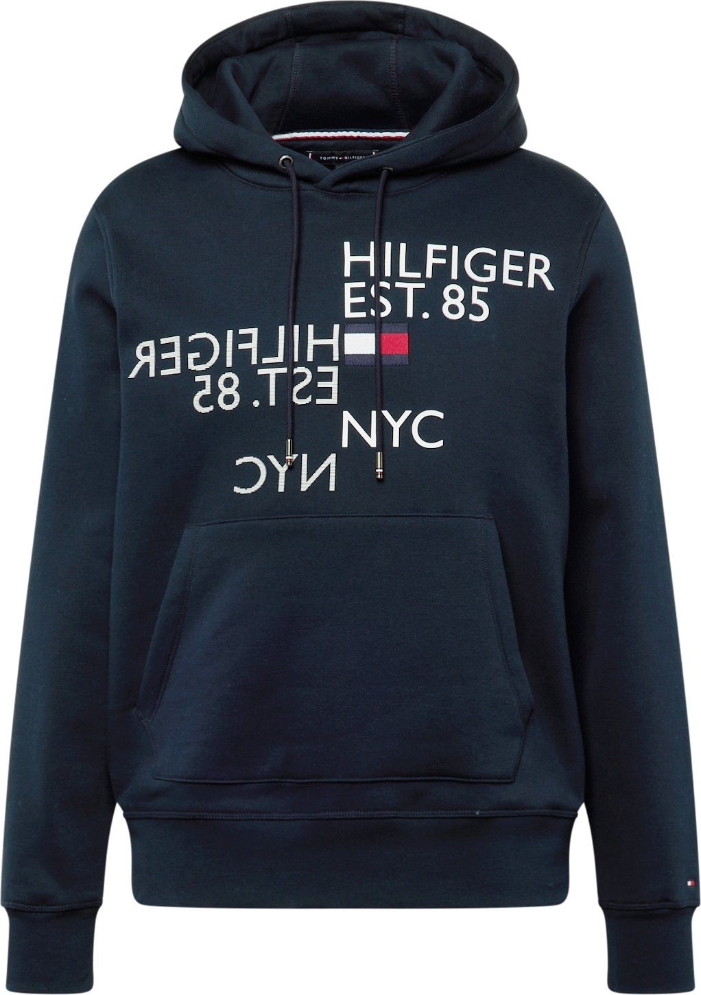 TOMMY HILFIGER Mikina námořnická modř / červená / bílá