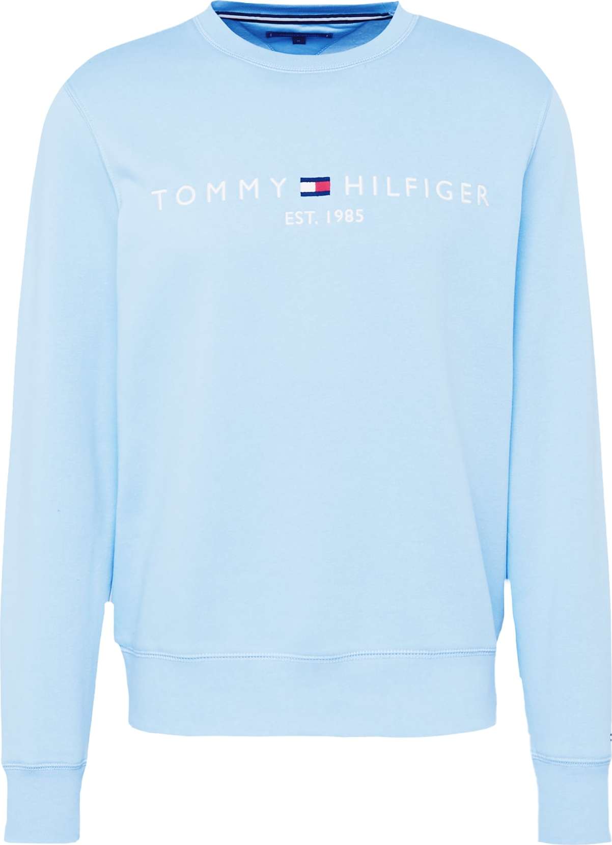 TOMMY HILFIGER Mikina námořnická modř / světlemodrá / červená / bílá