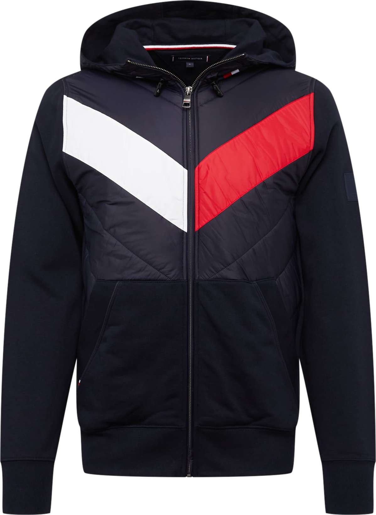 TOMMY HILFIGER Mikina námořnická modř / červená / bílá