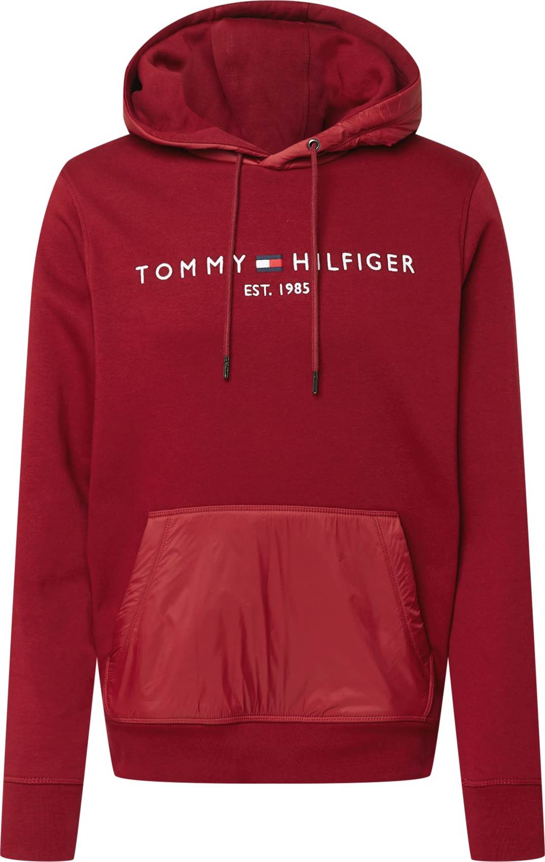 TOMMY HILFIGER Mikina marine modrá / tmavě červená / bílá