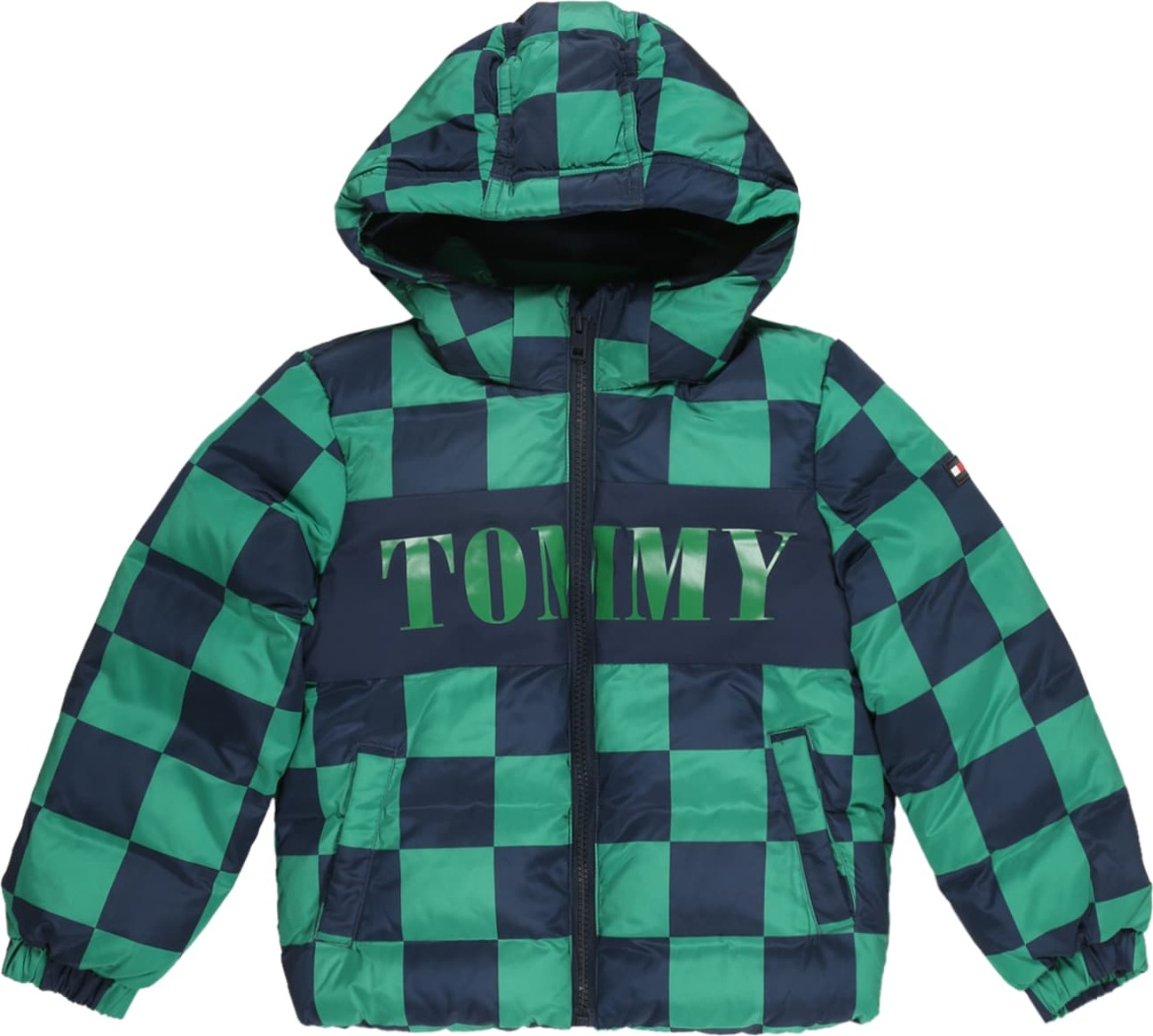 TOMMY HILFIGER Přechodná bunda námořnická modř / zelená