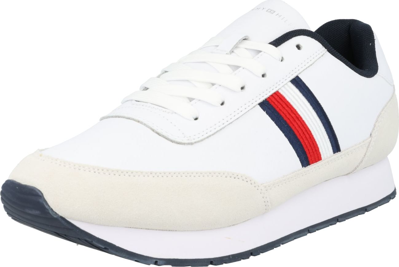 TOMMY HILFIGER Tenisky námořnická modř / světle šedá / ohnivá červená / bílá