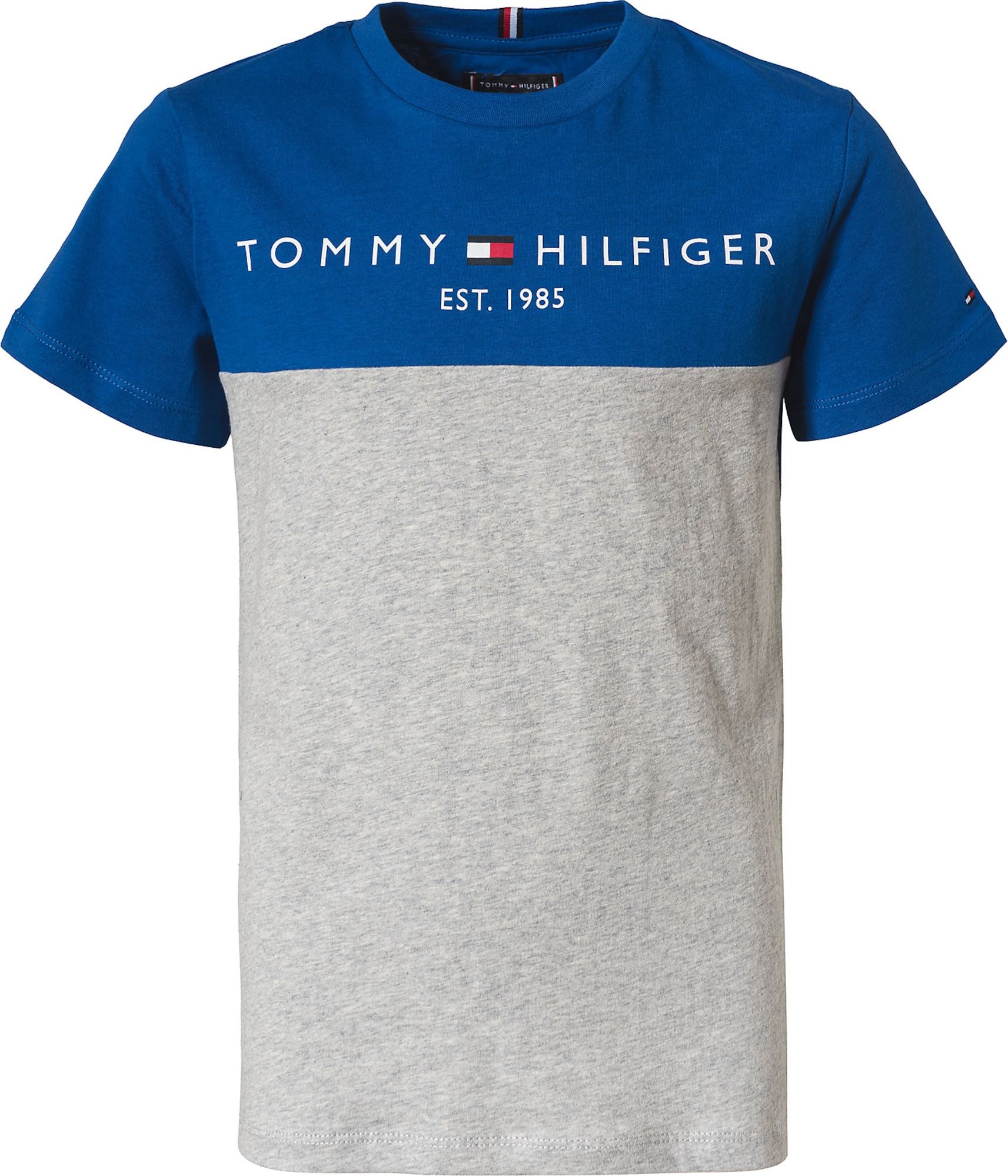 TOMMY HILFIGER Tričko modrá / šedý melír / bílá