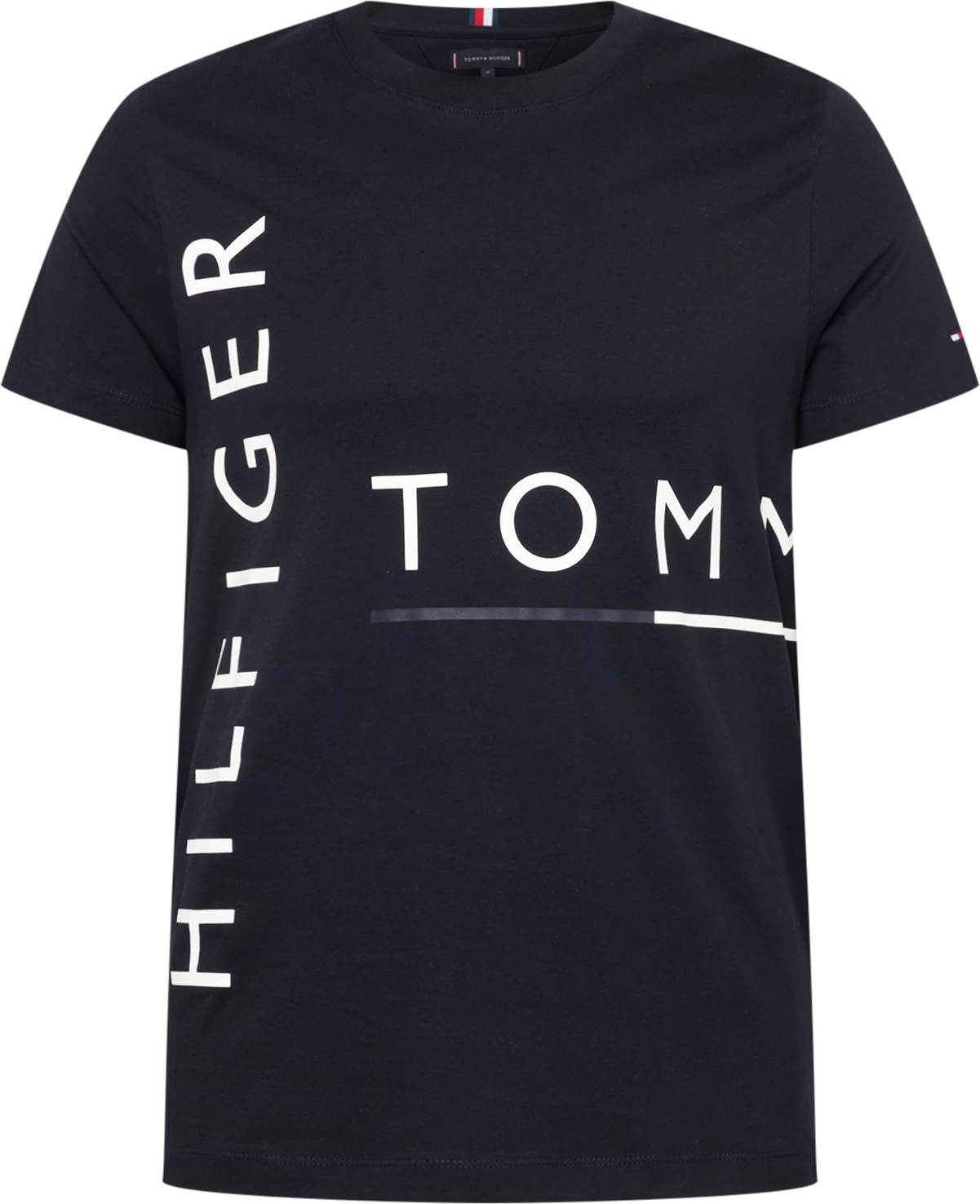 TOMMY HILFIGER Tričko námořnická modř / bílá