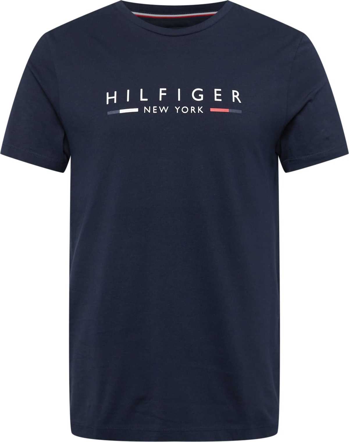 TOMMY HILFIGER Tričko 'New York' noční modrá / červená / bílá