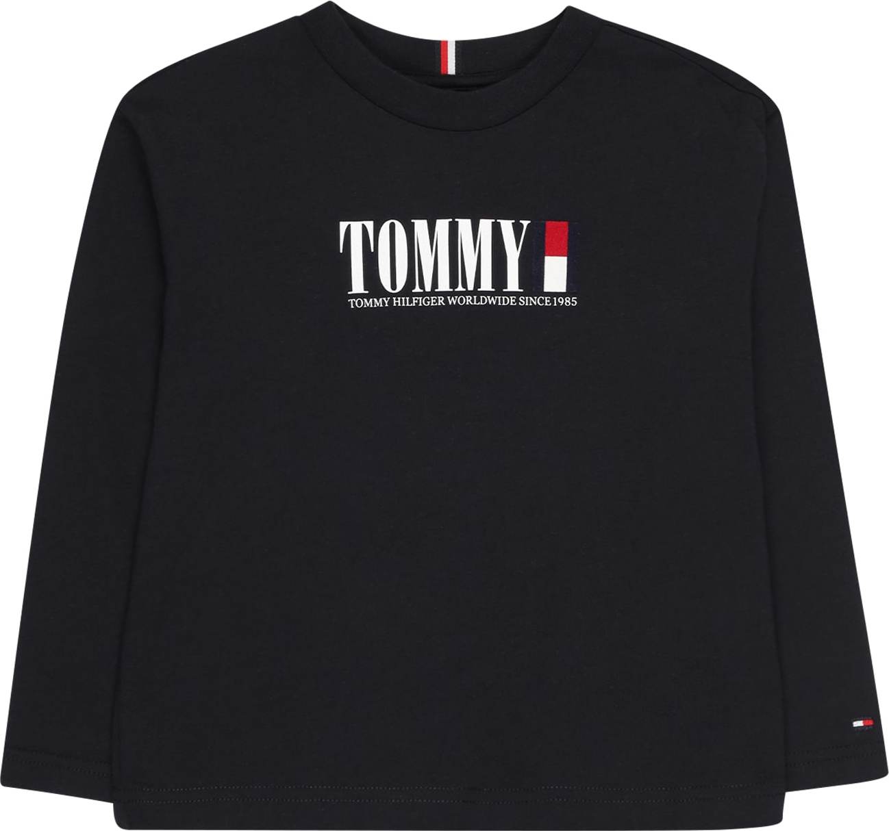 TOMMY HILFIGER Tričko noční modrá / ohnivá červená / bílá