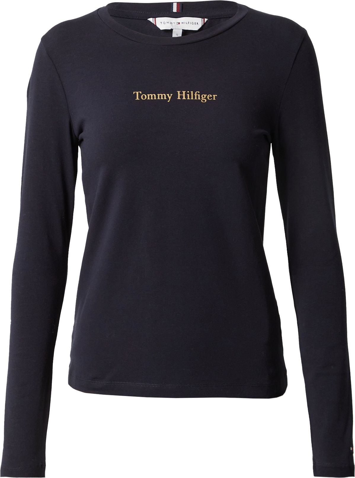 TOMMY HILFIGER Tričko noční modrá / zlatá / červená / bílá