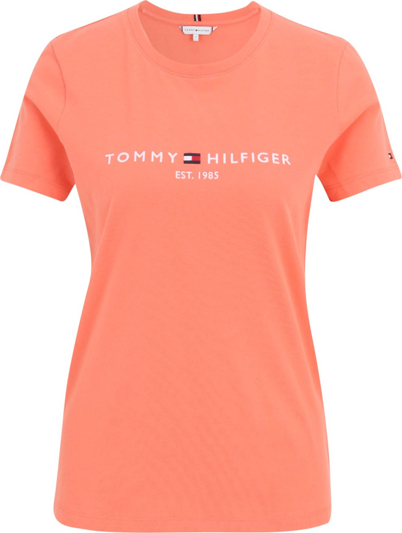 TOMMY HILFIGER Tričko tmavě modrá / korálová / červená / bílá