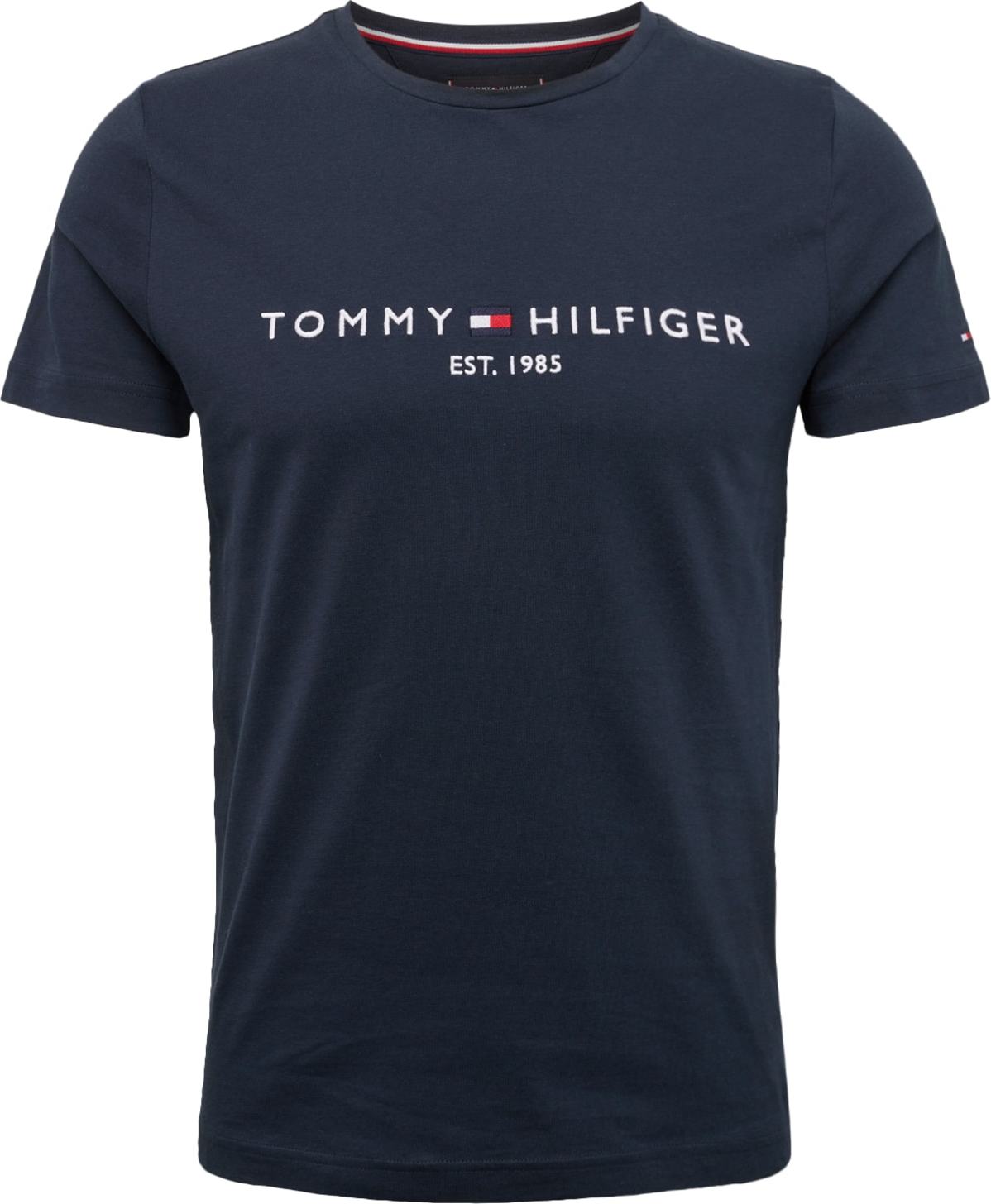 TOMMY HILFIGER Tričko tmavě modrá / červená / bílá