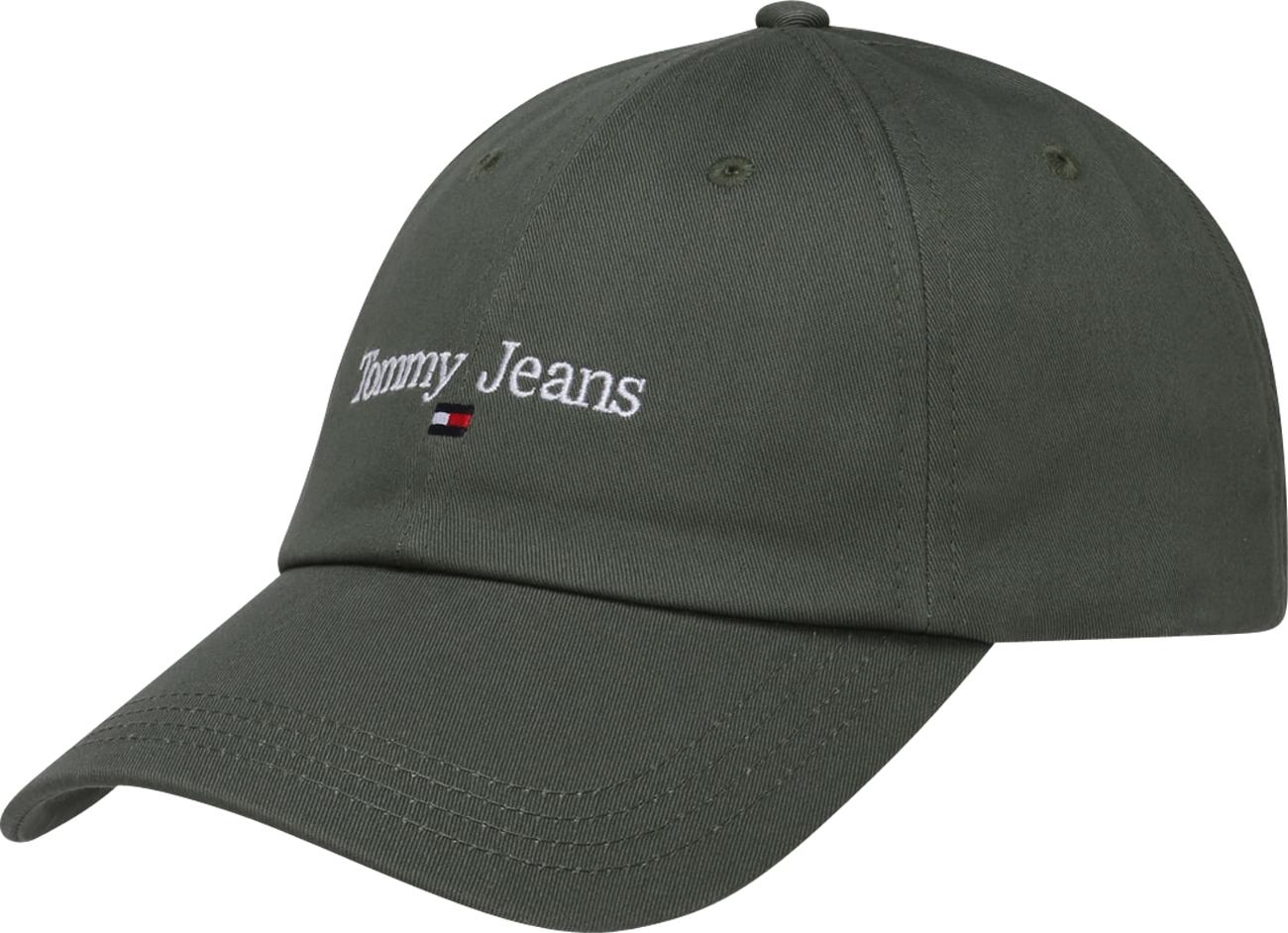 Tommy Jeans Kšiltovka námořnická modř / khaki / červená / bílá