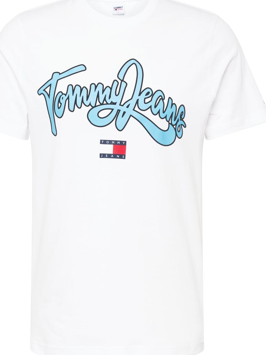 Tommy Jeans Tričko modrá / námořnická modř / červená / bílá