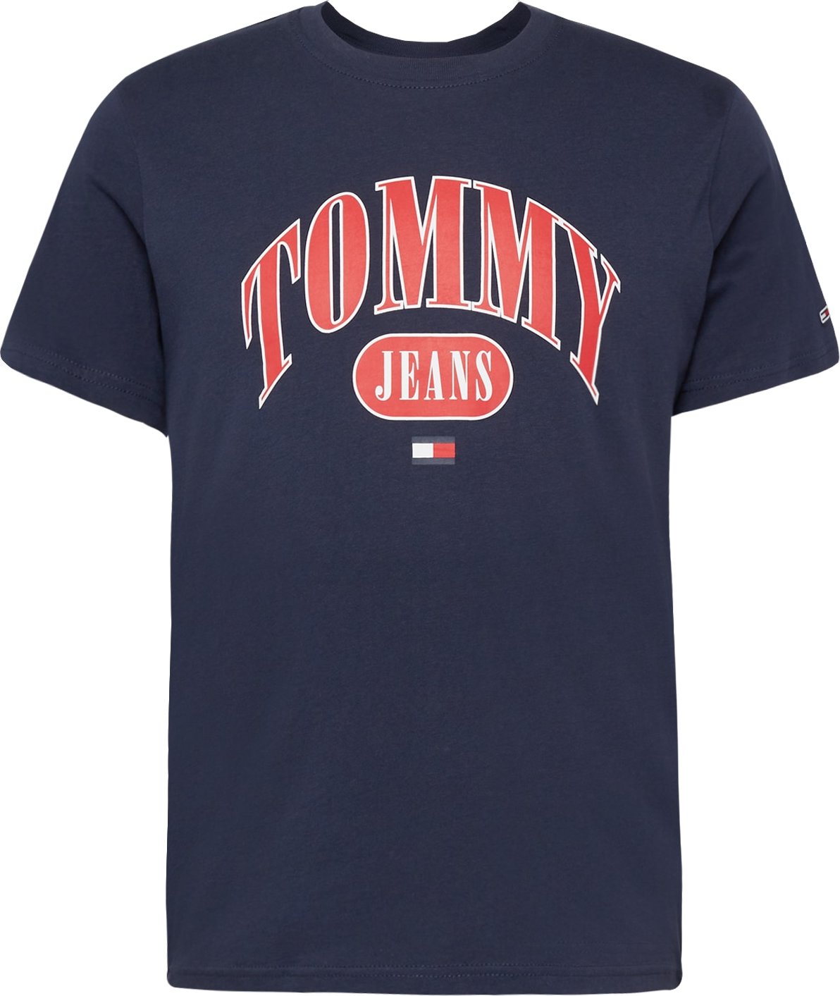 Tommy Jeans Tričko námořnická modř / červená / bílá