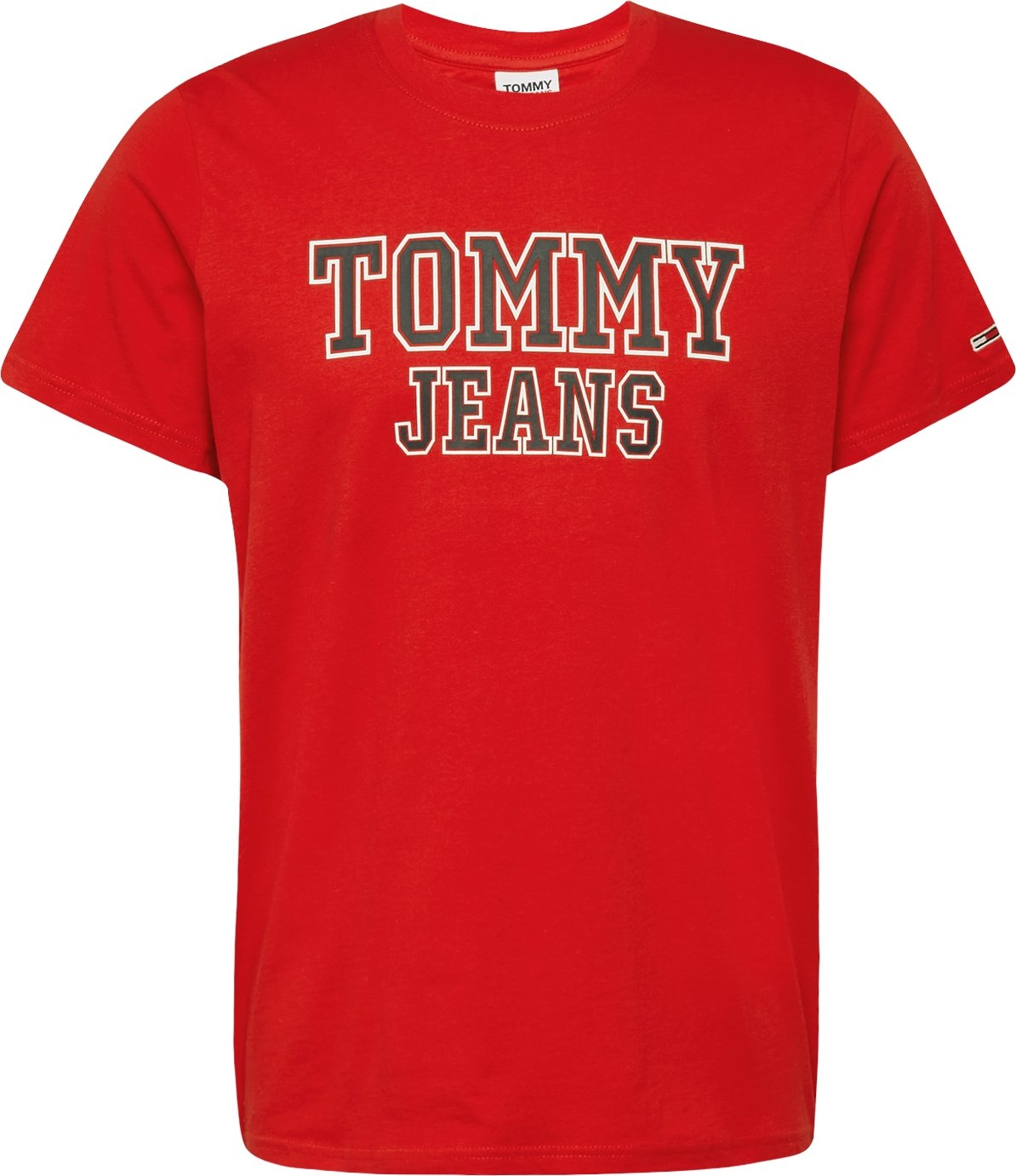 Tommy Jeans Tričko námořnická modř / červená / bílá