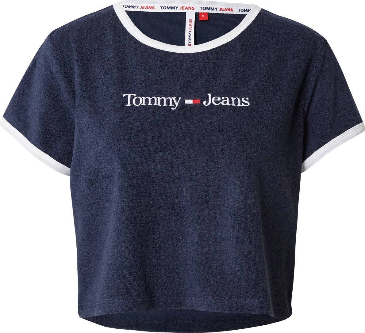 Tommy Jeans Tričko námořnická modř / červená / bílá