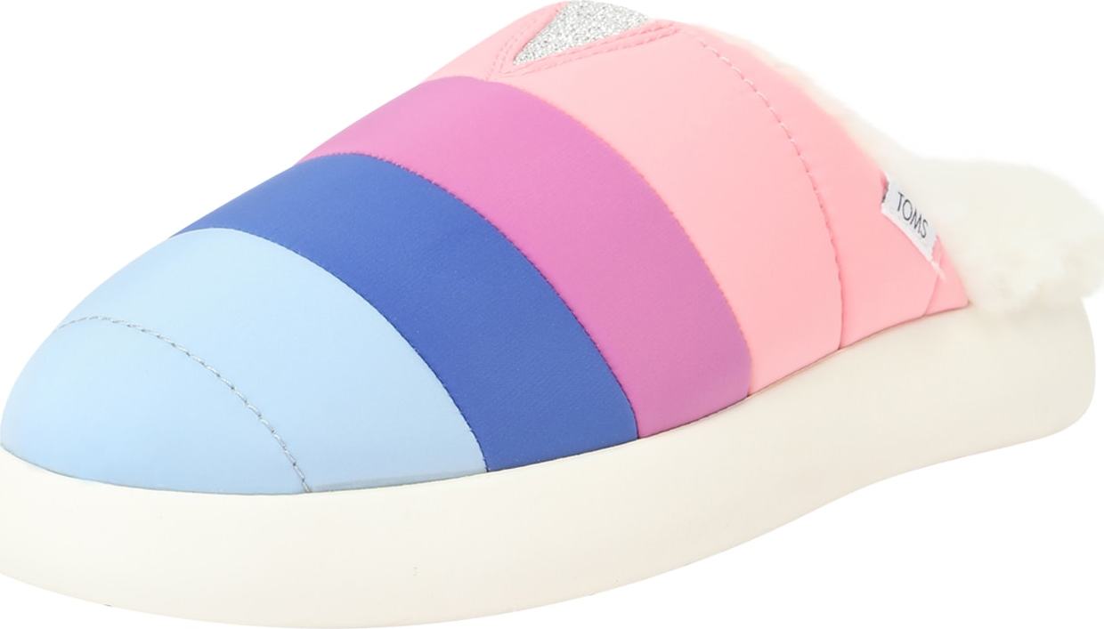 TOMS Pantofle modrá / žlutá / pink / červená