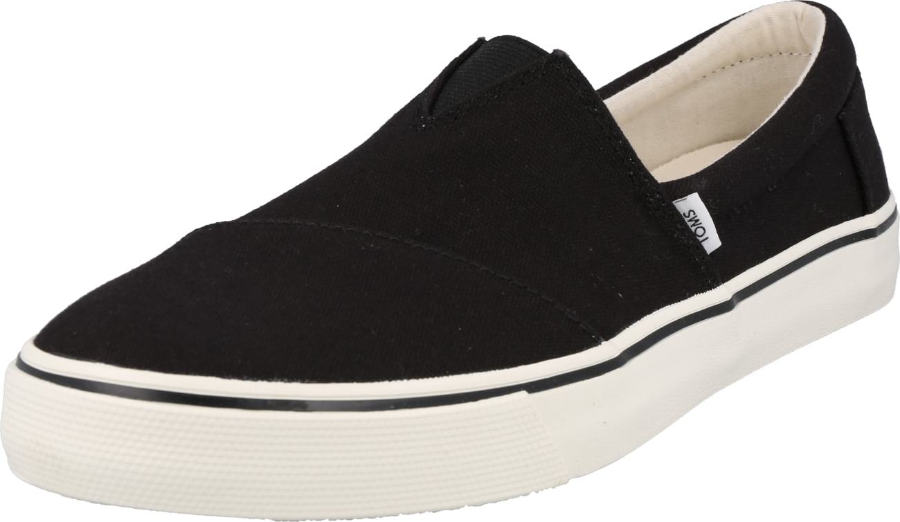 TOMS Slip on boty 'ALPARGATA FENIX' černá / bílá