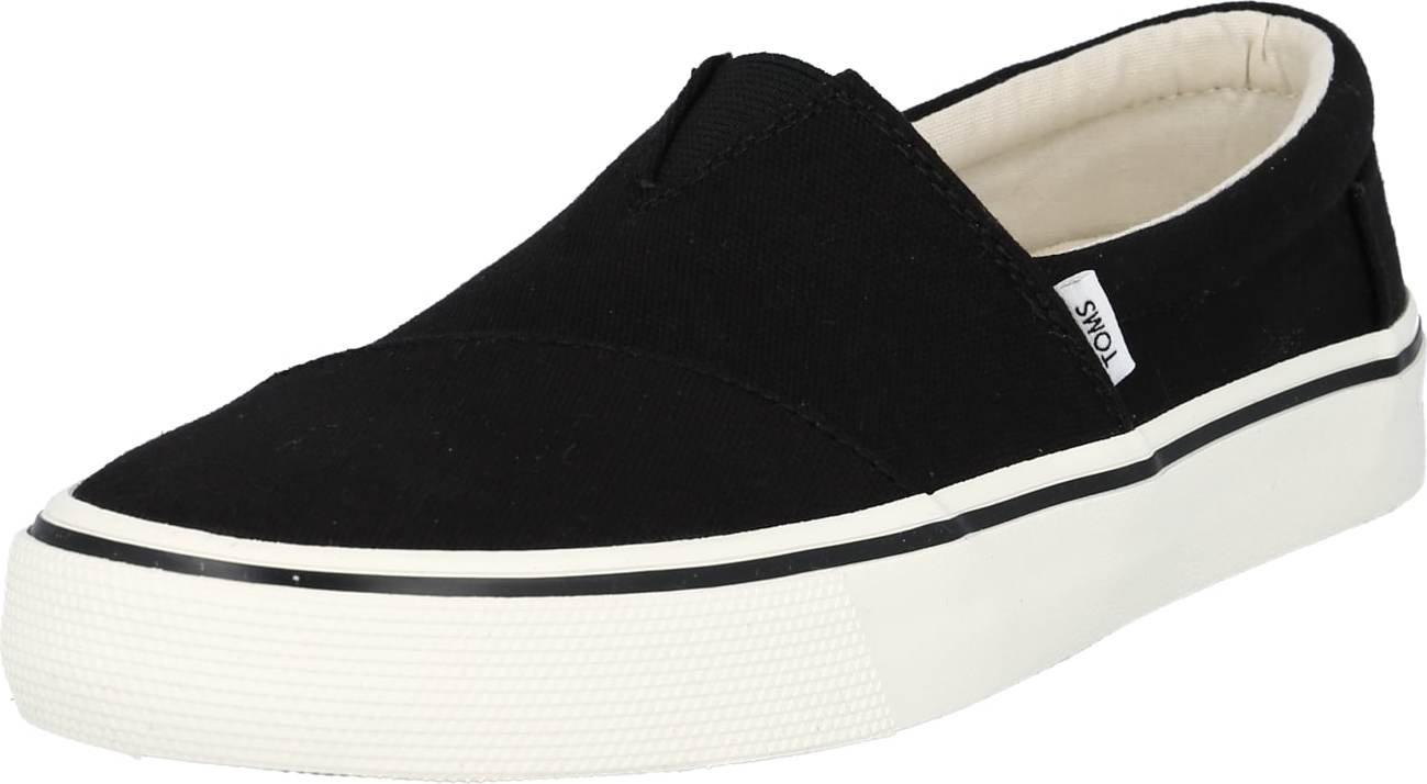 TOMS Slip on boty 'ALPARGATA' černá / bílá