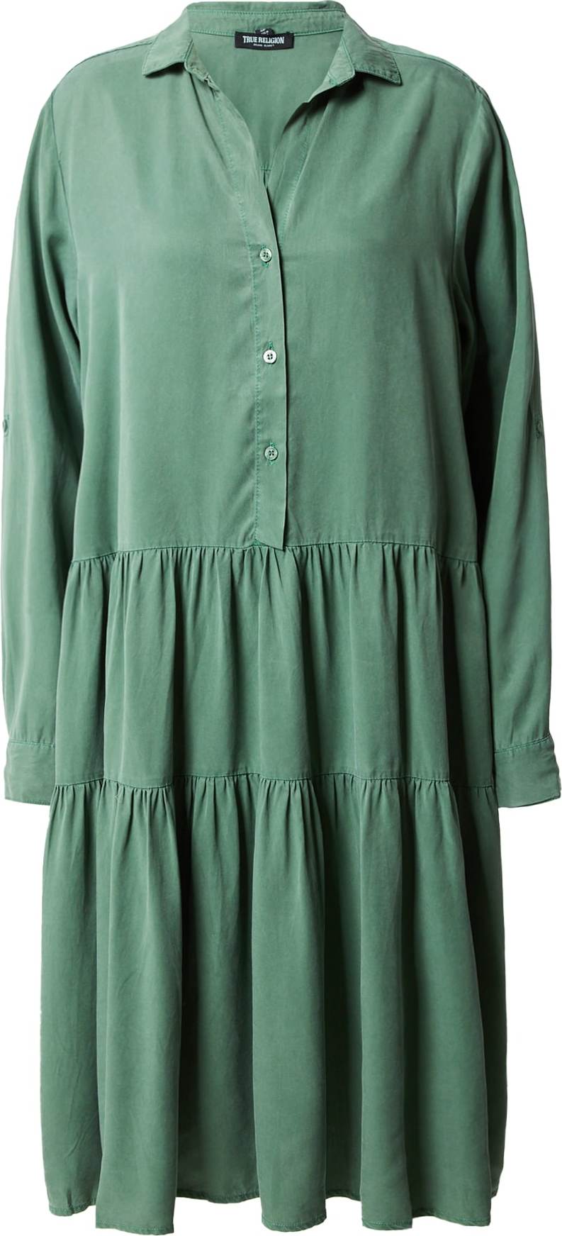 True Religion Košilové šaty pastelově zelená
