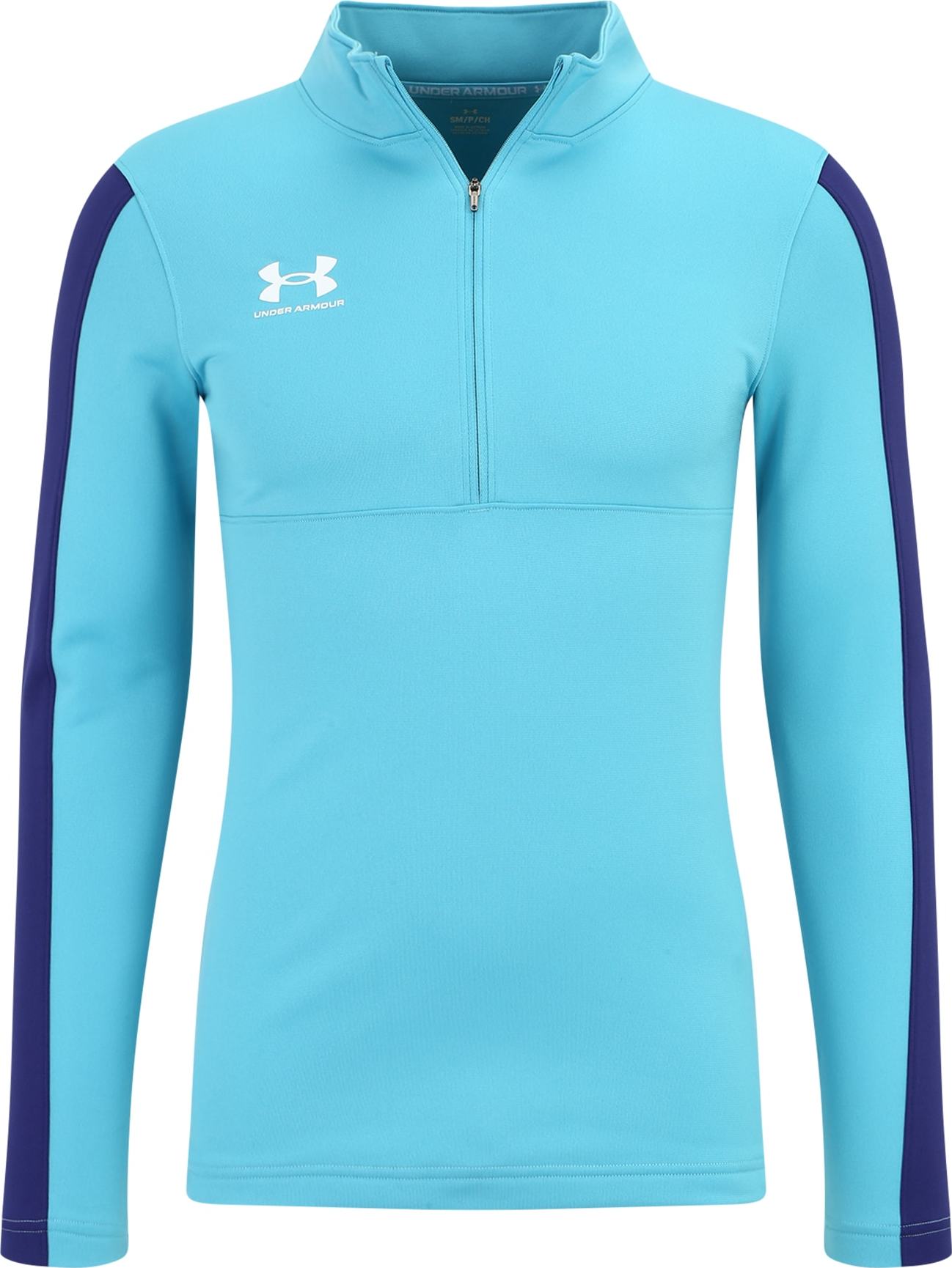 UNDER ARMOUR Funkční tričko 'Midlayer' námořnická modř / světlemodrá / bílá