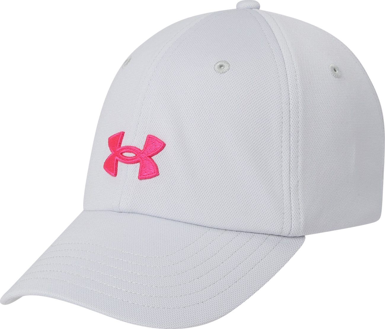 UNDER ARMOUR Sportovní čepice světle šedá / svítivě růžová