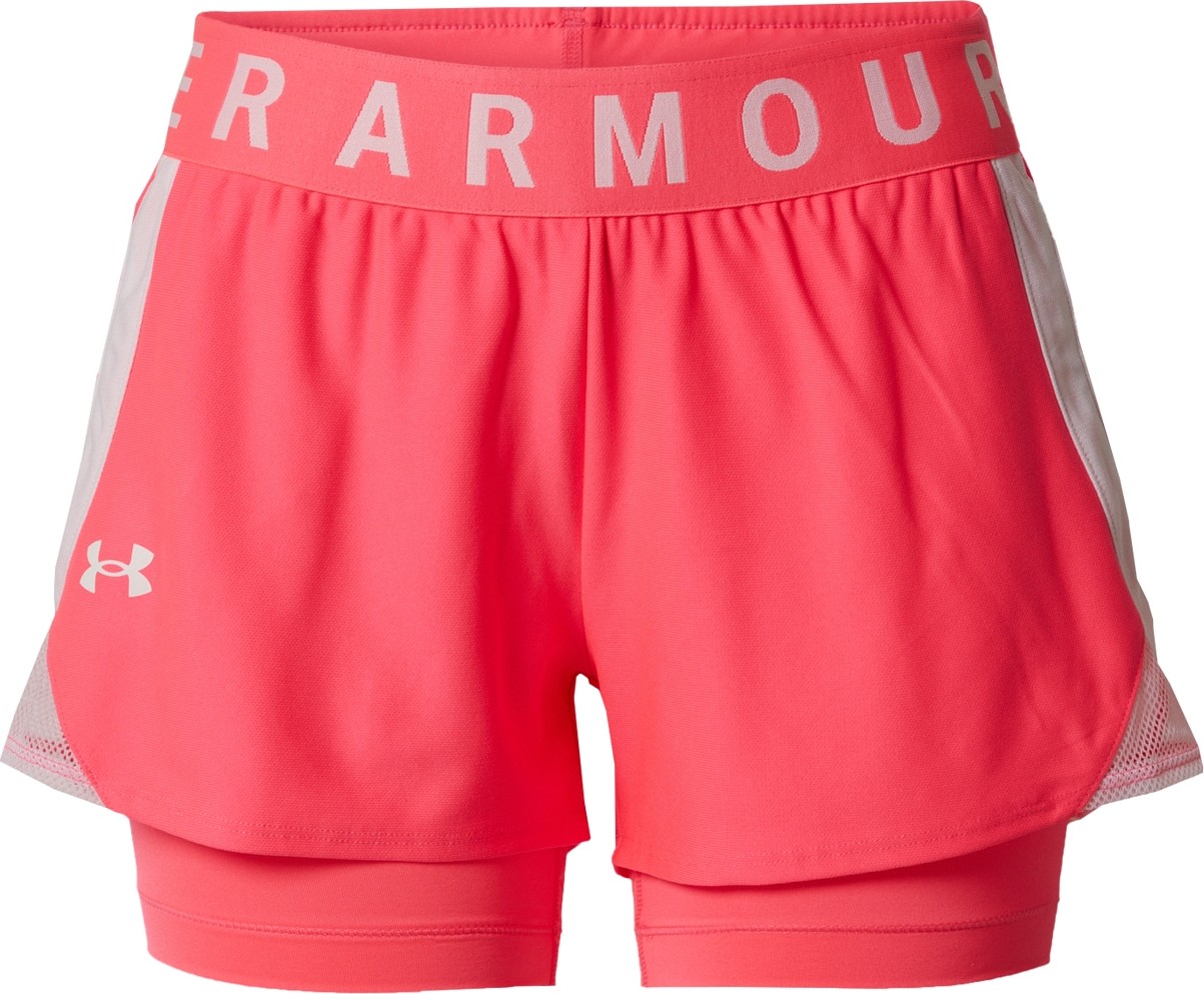 UNDER ARMOUR Sportovní kalhoty 'Play Up' pink / bílá