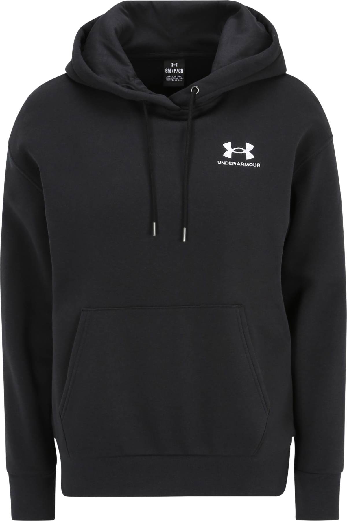 UNDER ARMOUR Sportovní mikina černá / bílá