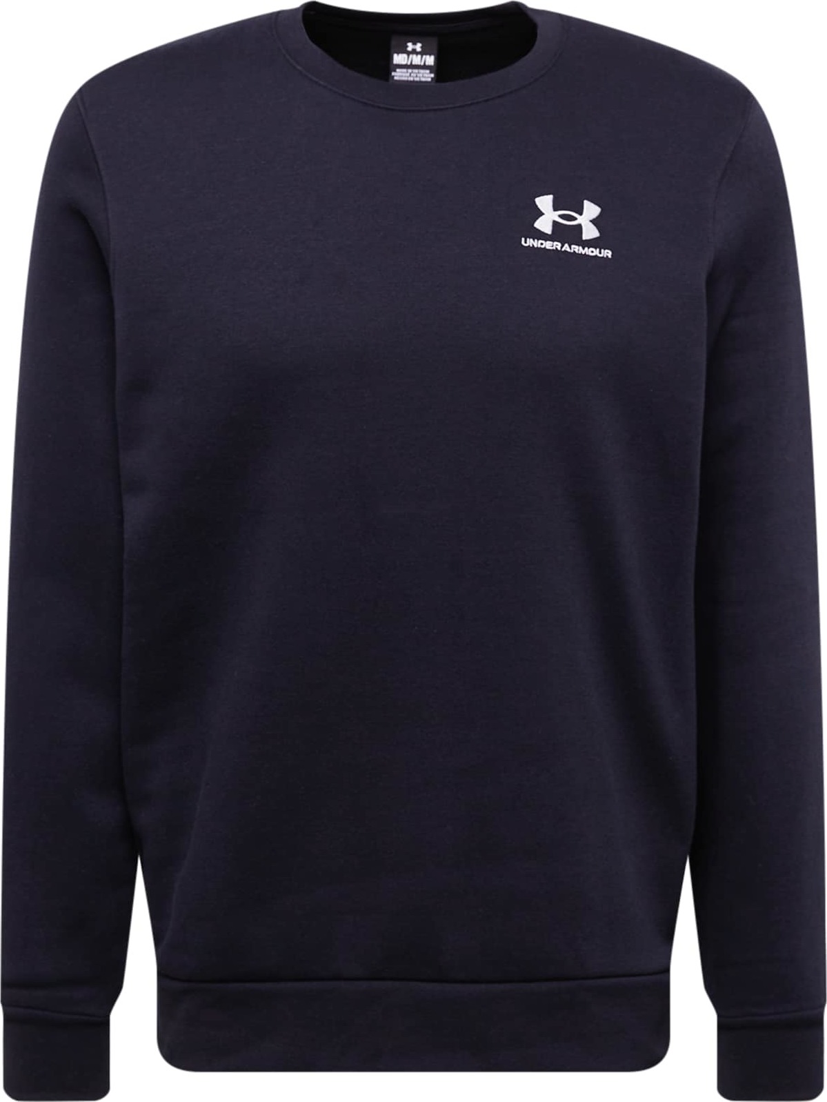 UNDER ARMOUR Sportovní mikina černá / bílá