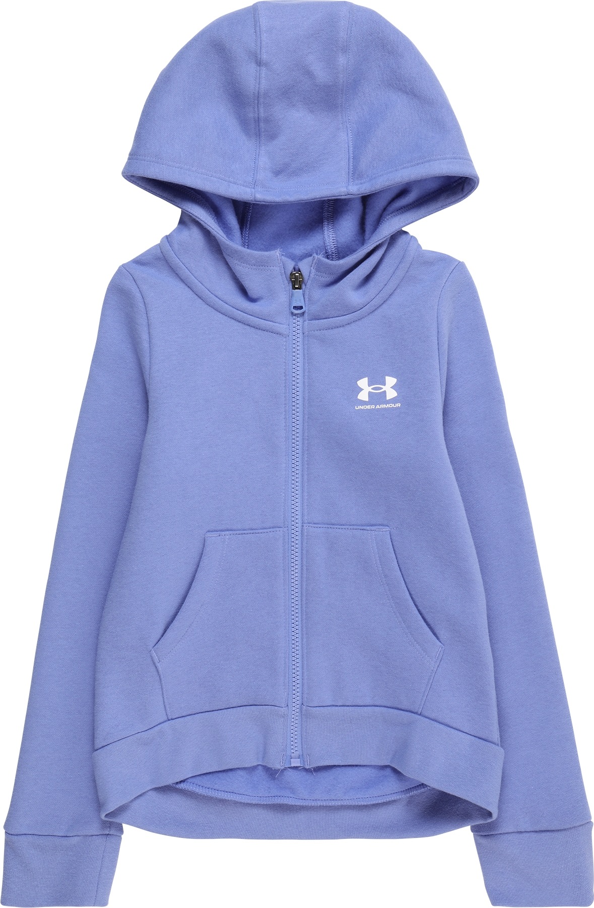 UNDER ARMOUR Sportovní mikina 'Rival' světlemodrá / bílá