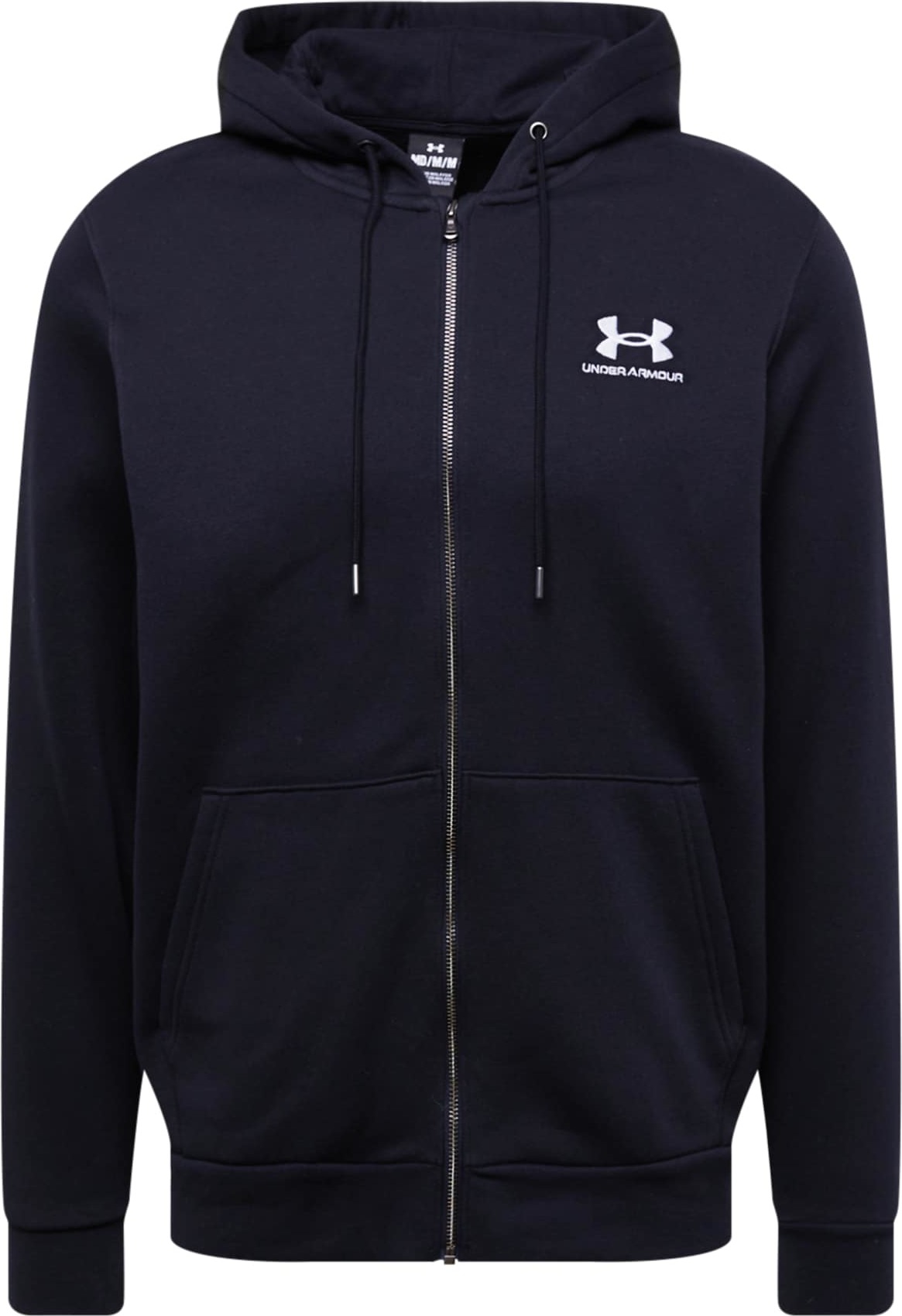 UNDER ARMOUR Sportovní mikina černá / bílá