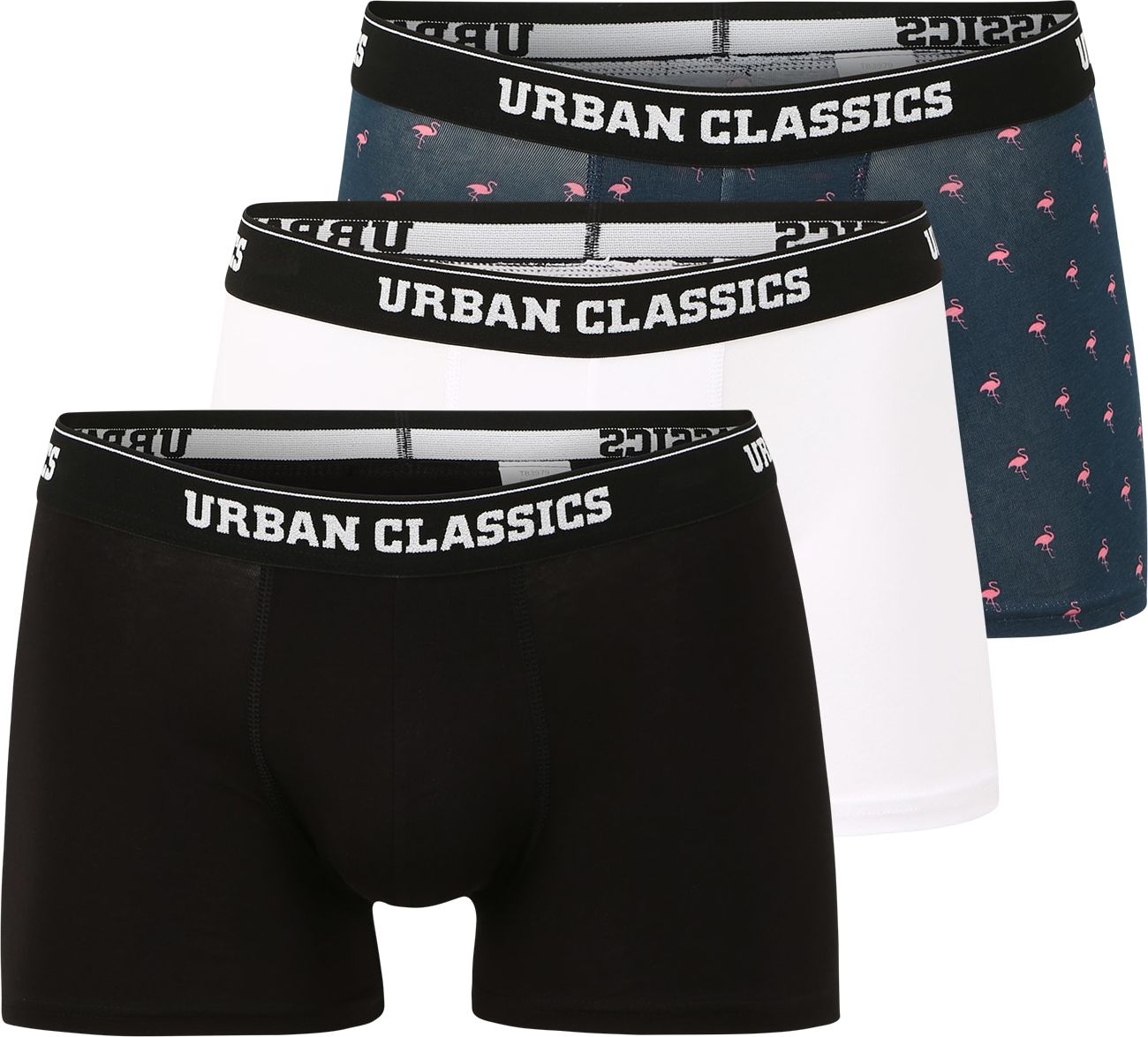 Urban Classics Boxerky tmavě modrá / růžová / černá / bílá