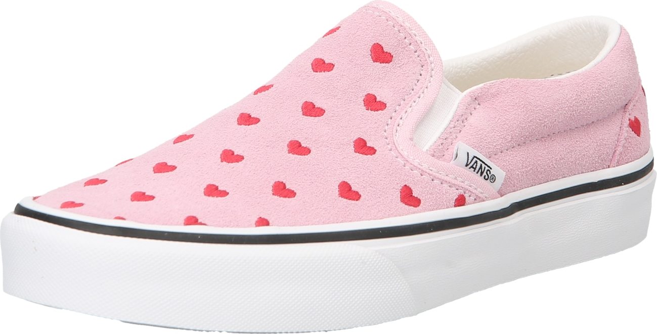 VANS Slip on boty pink / červená