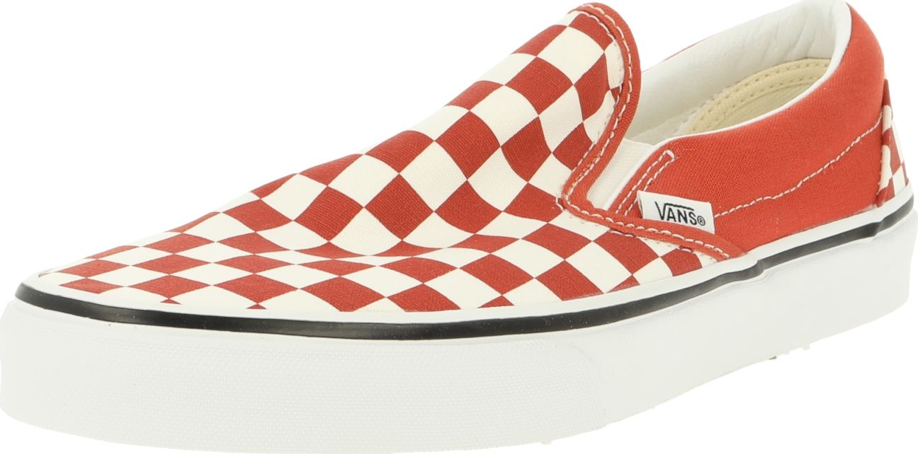 VANS Slip on boty rezavě červená / bílá