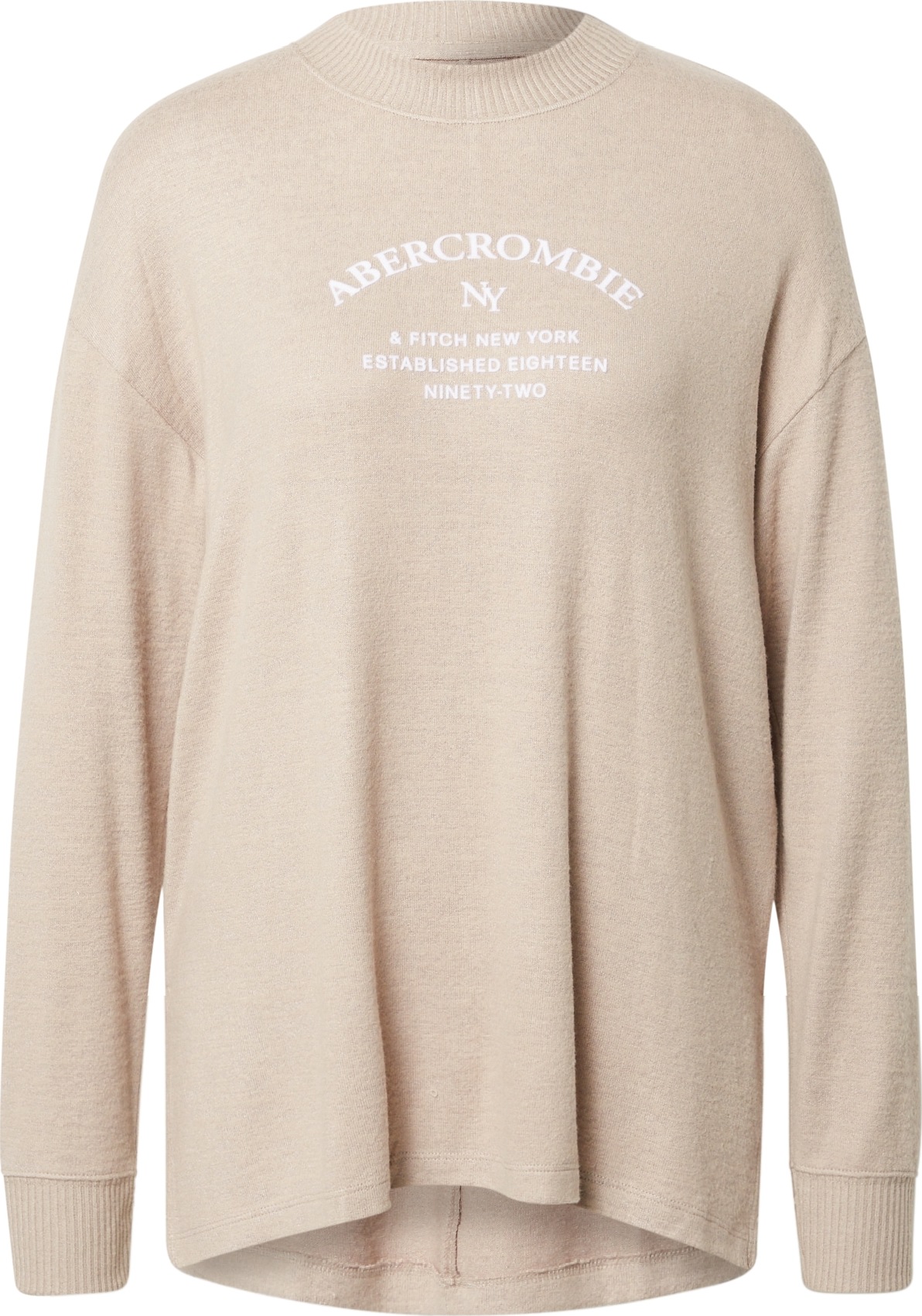 Abercrombie & Fitch Svetr béžová / bílá