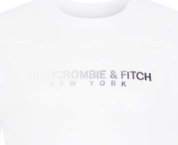 Abercrombie & Fitch Tričko indigo / bílá