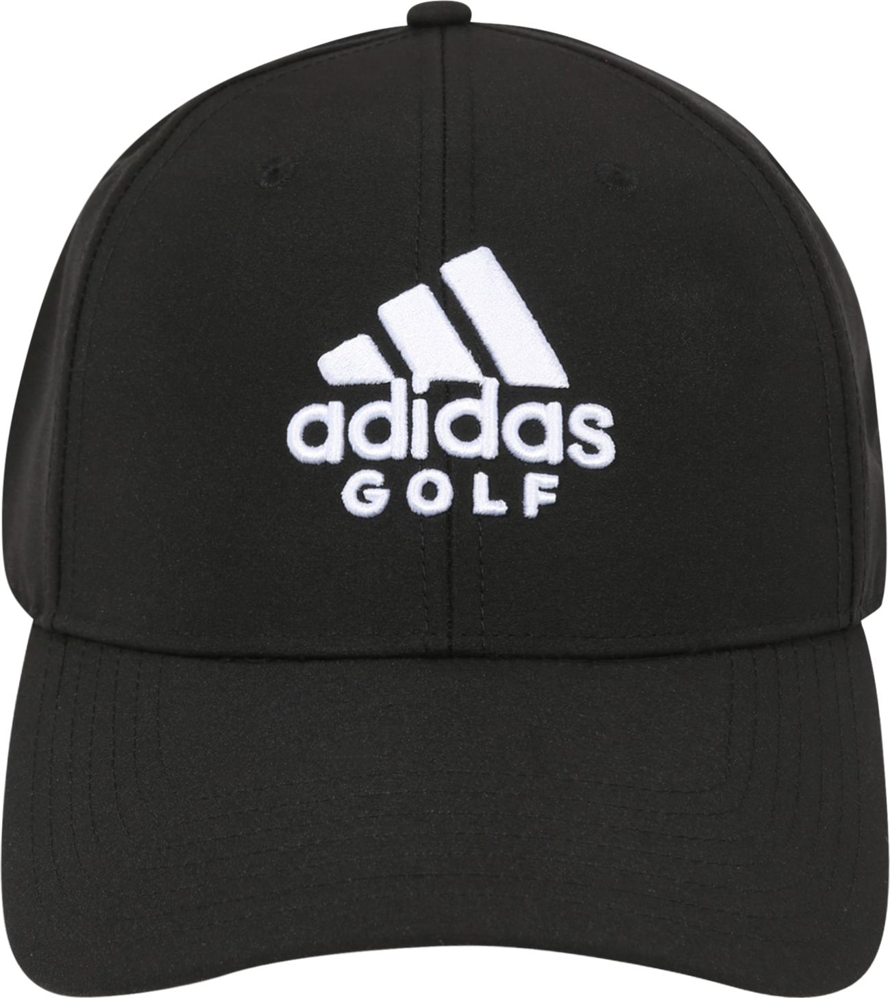 ADIDAS GOLF Sportovní kšiltovka černá / bílá