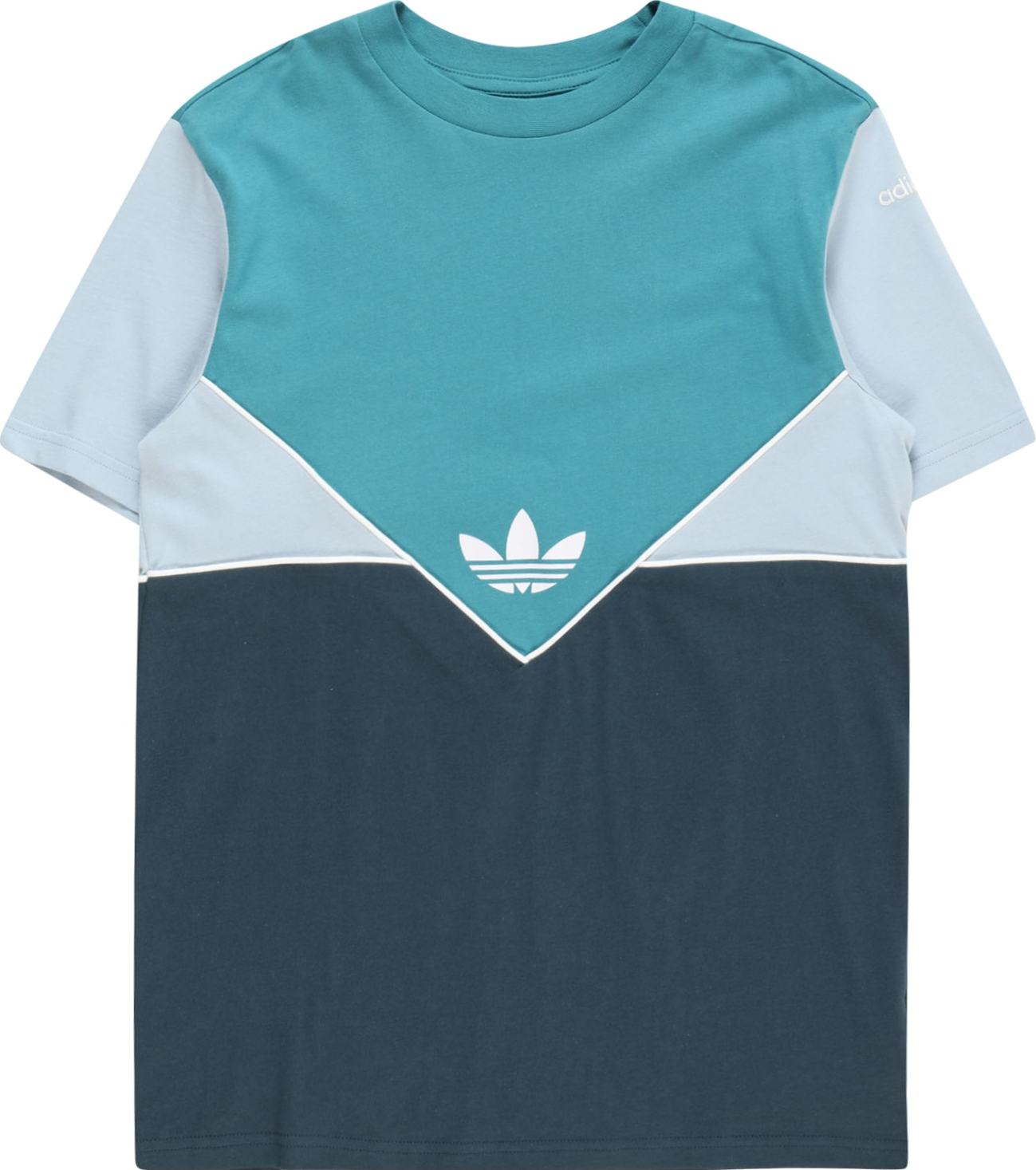 ADIDAS ORIGINALS Tričko tyrkysová / noční modrá / světlemodrá