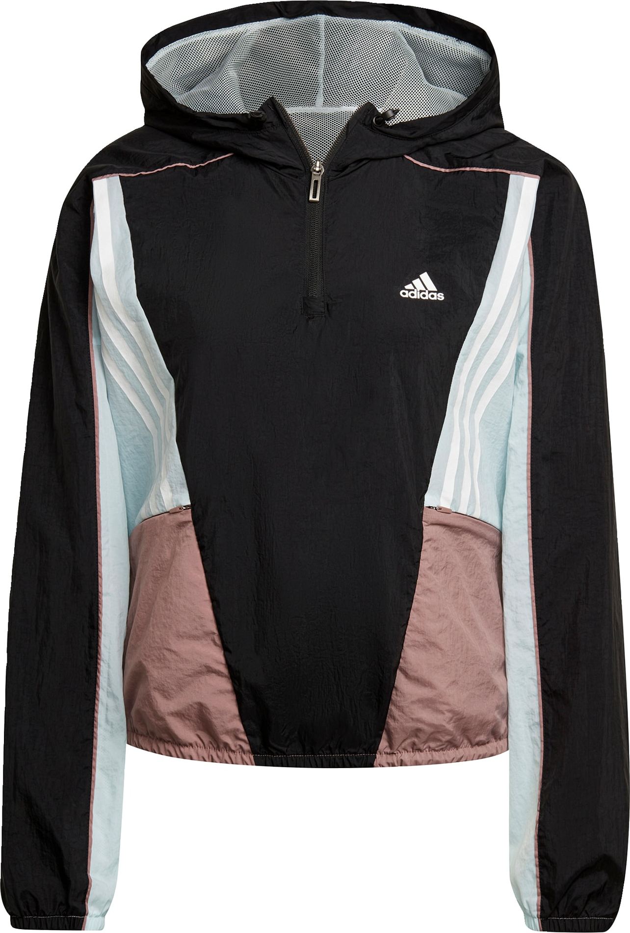 ADIDAS PERFORMANCE Sportovní bunda hnědá / mátová / černá