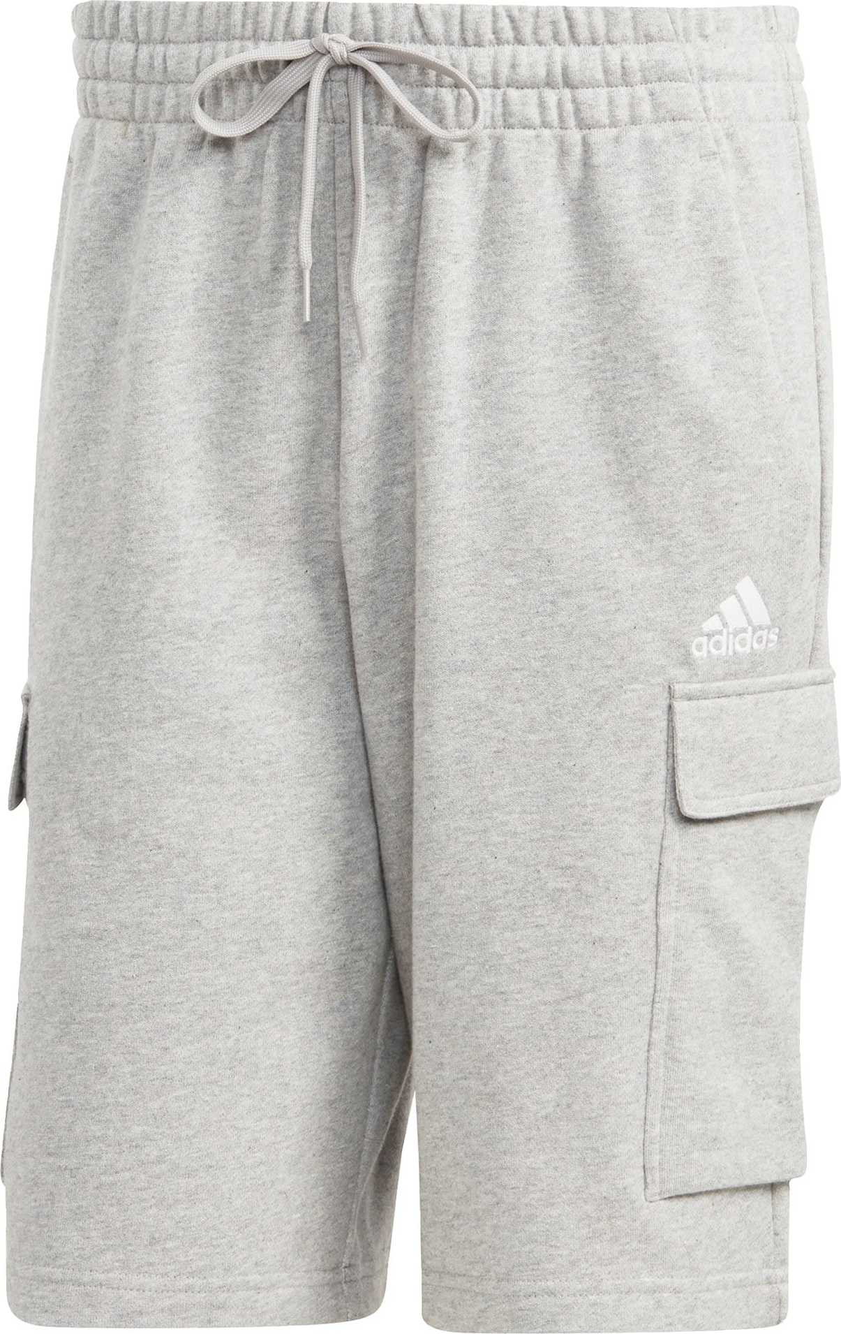 ADIDAS SPORTSWEAR Sportovní kalhoty šedý melír / bílá