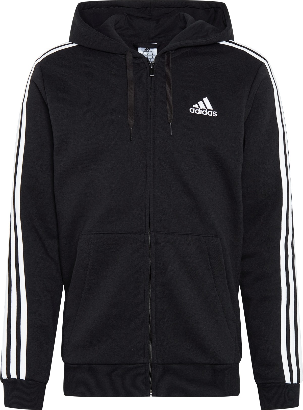 ADIDAS SPORTSWEAR Sportovní mikina černá / bílá