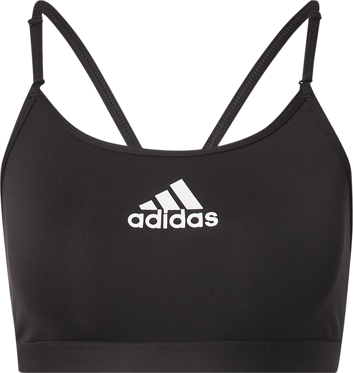 ADIDAS SPORTSWEAR Sportovní podprsenka černá / bílá