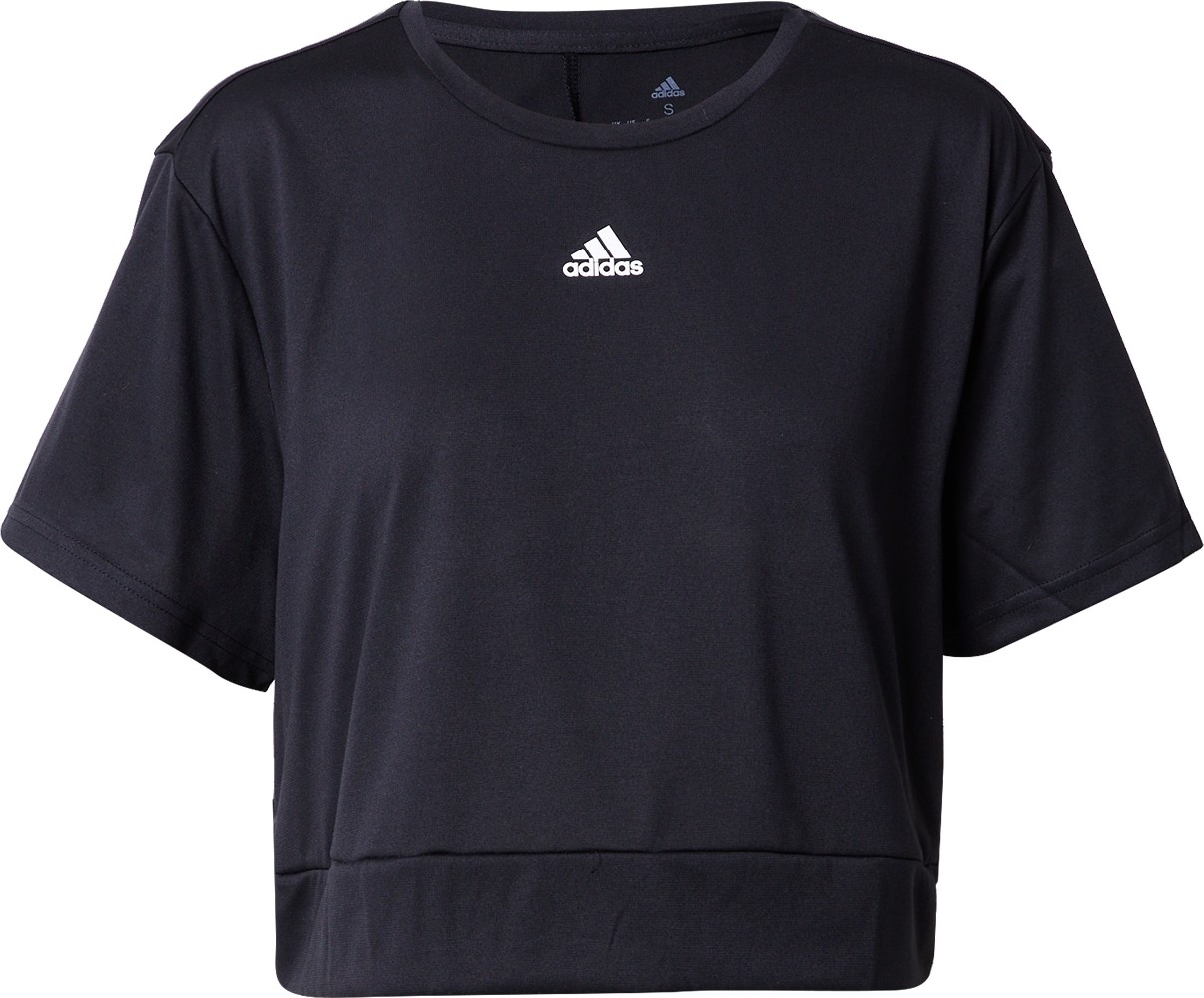 ADIDAS SPORTSWEAR Funkční tričko černá / bílá