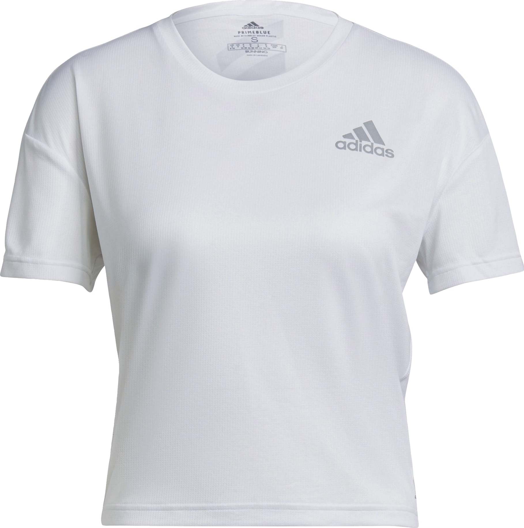 ADIDAS SPORTSWEAR Funkční tričko stříbrně šedá / bílá