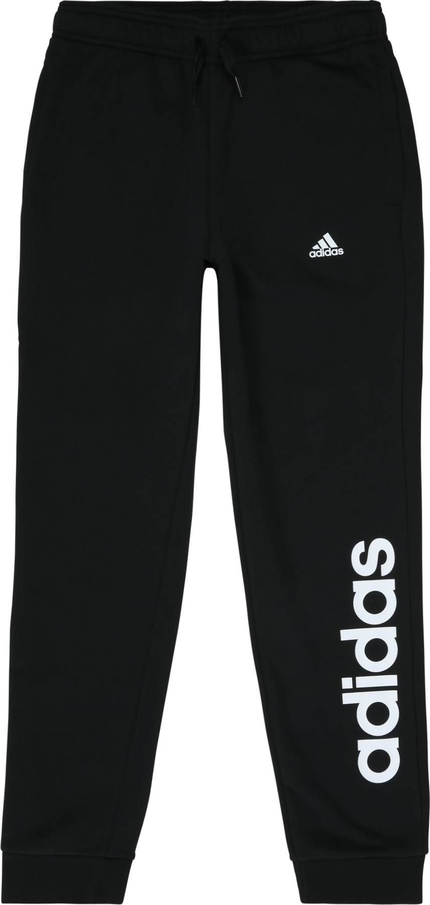 ADIDAS SPORTSWEAR Sportovní kalhoty černá / bílá